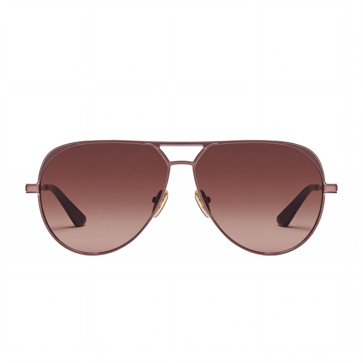 QUAY AUSTRALIA Gold Aviator Sunglasses for Women, 63mm, Photo 2