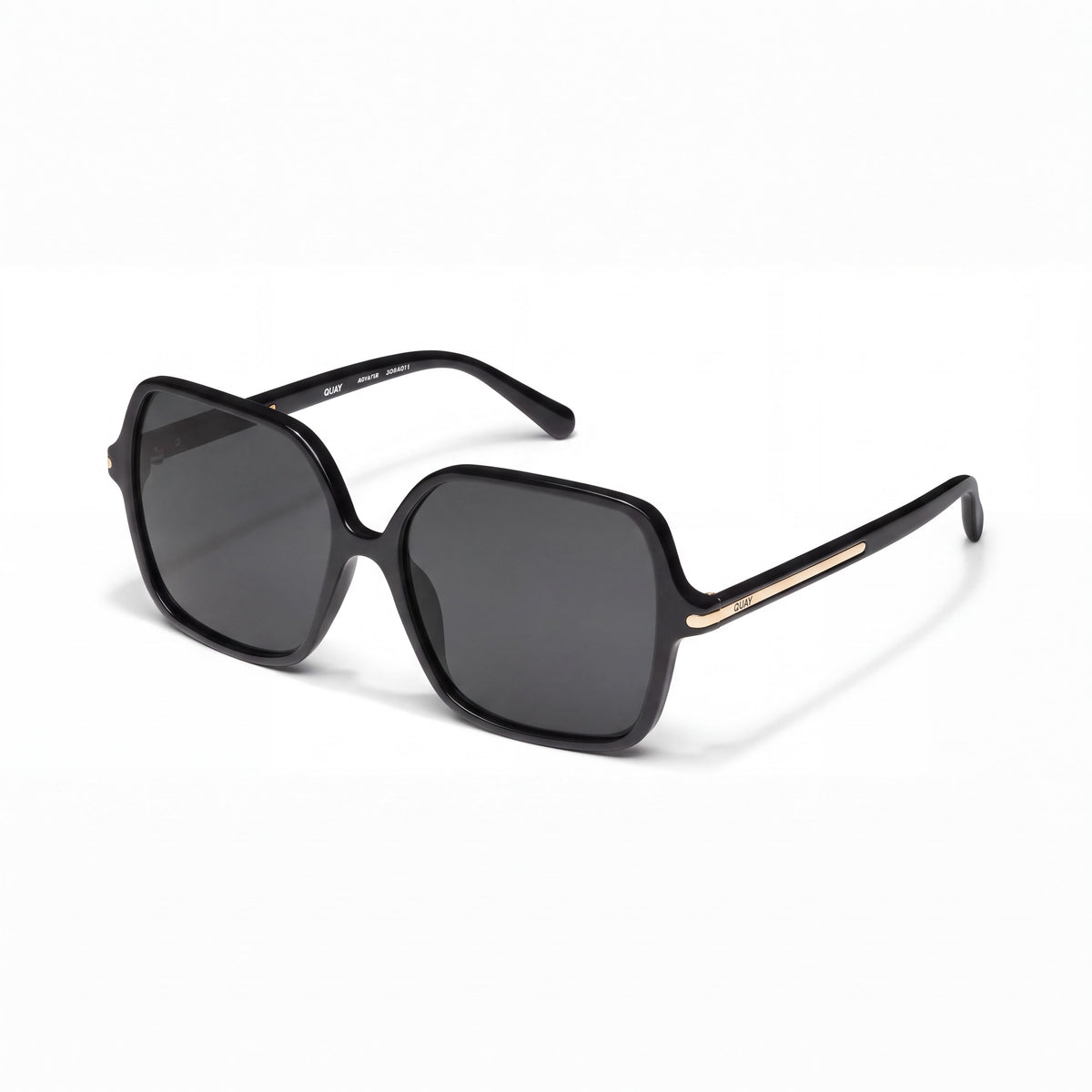QUAY AUSTRALIA Press Tour Black Square Sunglasses for Women, 60mm, Photo 1