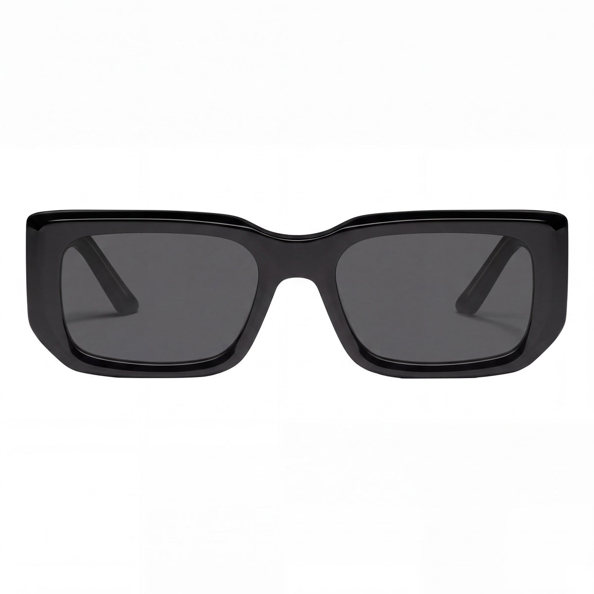 QUAY AUSTRALIA Black Smoke Rectangle Sunglasses for Women, 54mm, Photo 2