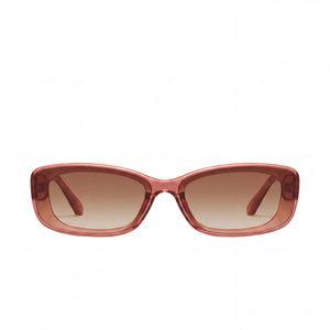 QUAY AUSTRALIA VIBE CHECK Rectangle Sunglasses for Women — front view, Injection frame