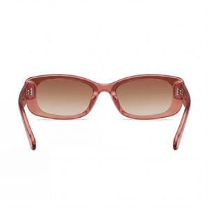 QUAY AUSTRALIA VIBE CHECK Rectangle Sunglasses for Women — interior view, Non-Polarized lens detail