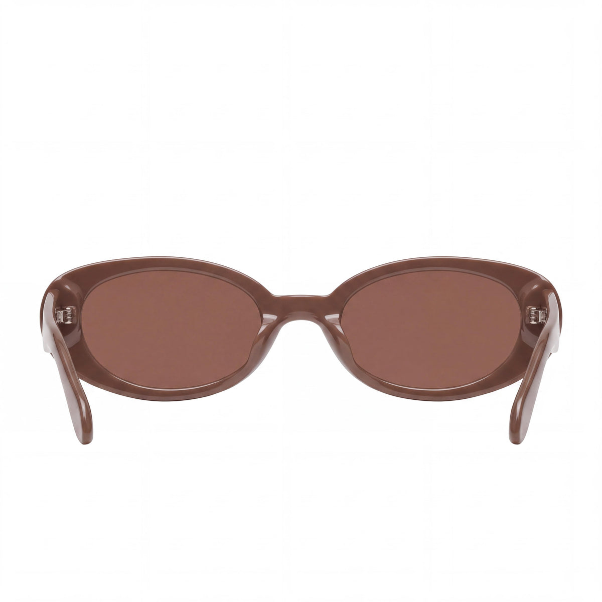 Quay Felt Cute Doe Brown Round Sunglasses for Women, 52mm, Photo 4