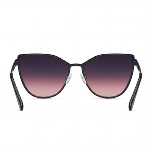 QUAY In Pursuit Cat Eye Sunglasses for Women — interior view, Non-Polarized lens detail