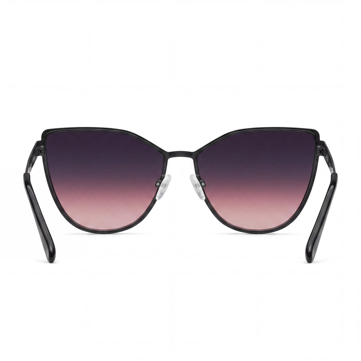 QUAY In Pursuit Black Pink Cat Eye Sunglasses for Women, 64mm, Photo 4