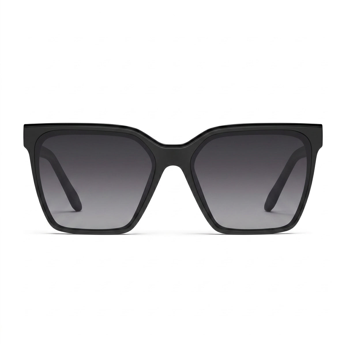 Gafas de sol cuadradas negras Level Up para mujer de Quay, 58 mm, Photo 2