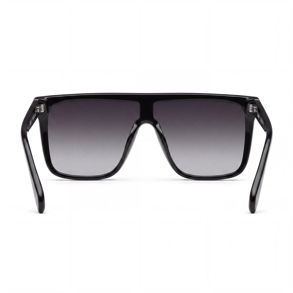 Quay Nightfall Medium Black Rectangle Sunglasses Unisex, Photo 3