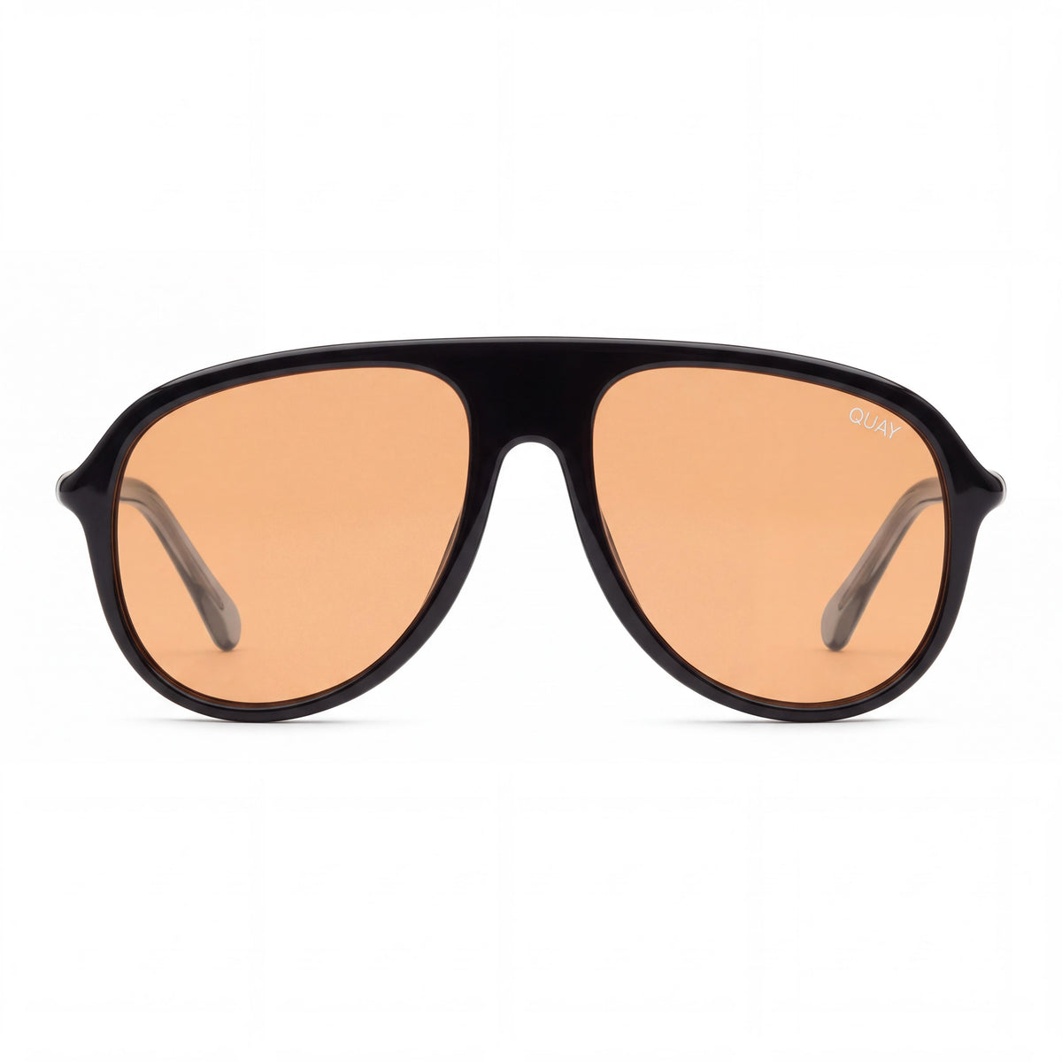 Quay NO-NS-2323-BLK/HNY Black/Honey Aviator Sunglasses for Women, 57mm, Photo 2