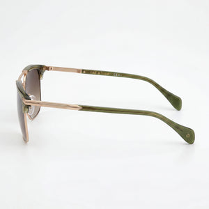 Rag & Bone Casual Rectangle Sunglasses for Men — front view, Stainless Steel frame