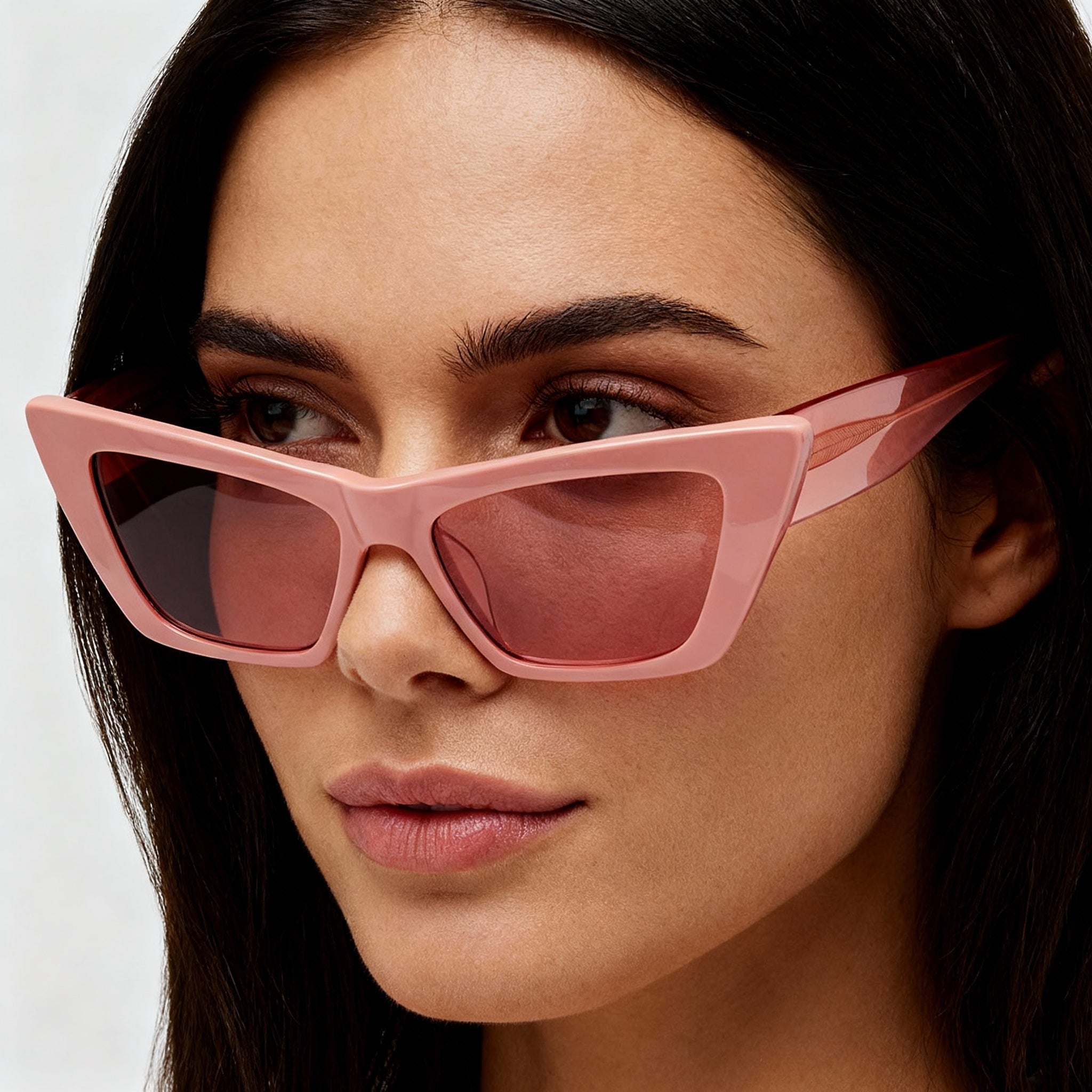 rag & bone Casual Women’s Pink Acetate Frame with Burgundy Lenses UV Protected Lightweight RX-Able 53mm Sunglasses, Photo 5