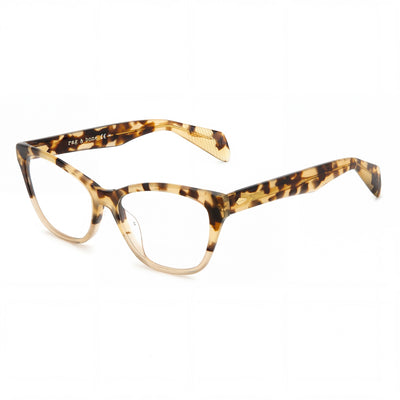 Rag & Bone Havana Cat Eye Eyeglasses for Women, Injected frame
