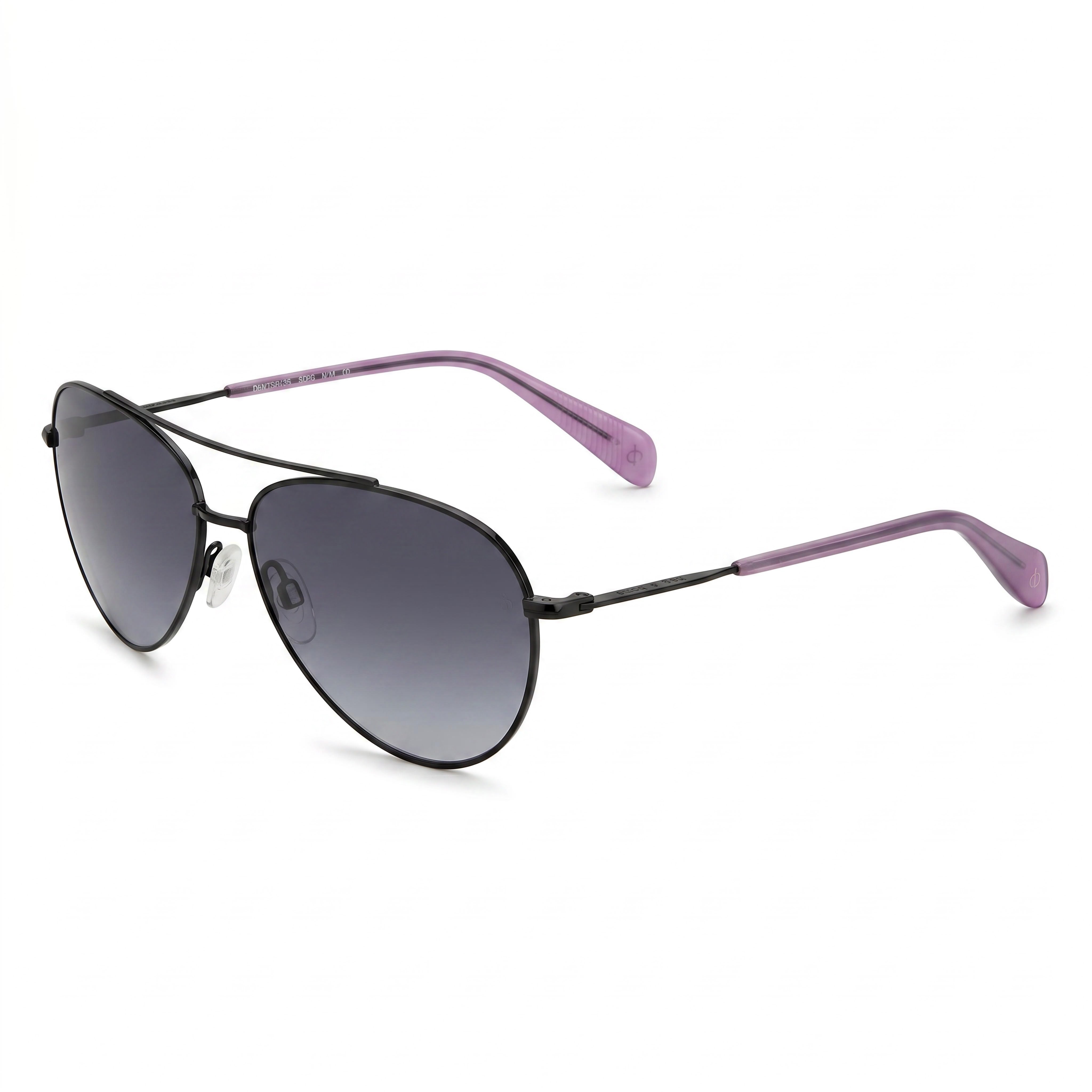 Rag & Bone Modern Black Pilot Sunglasses for Women, 58mm, Photo 1