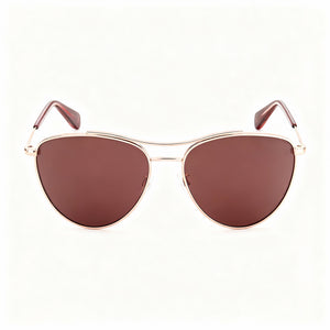 Rag & Bone Modern Pilot Sunglasses for Women — front view, Alloy Steel frame