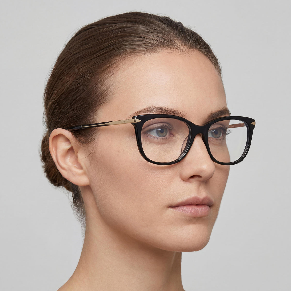 Gafas cuadradas doradas de metal Rag & Bone RNB 3006 para mujer, Photo 5