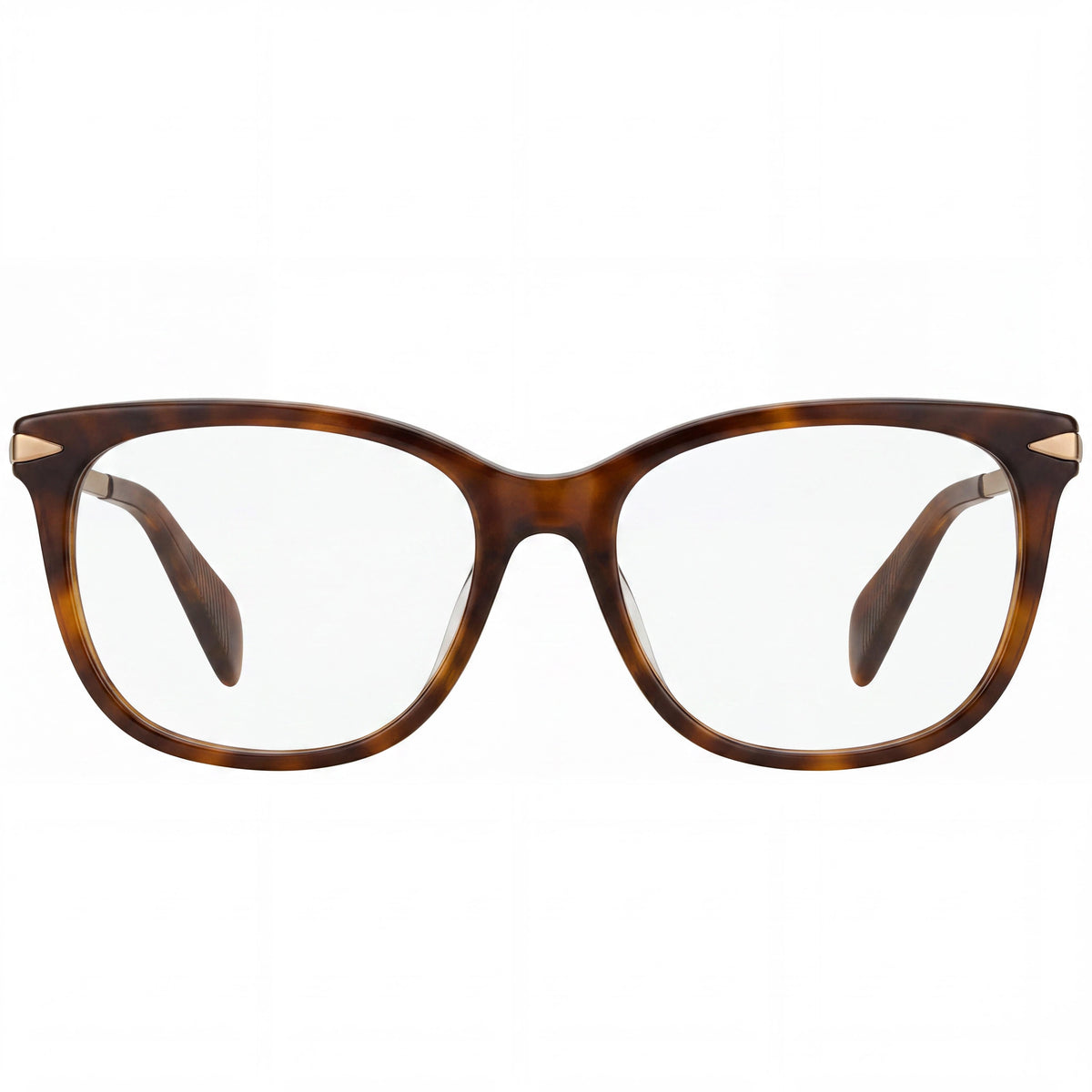 Rag & Bone RNB 3006 Yellow Havana Square Eyeglasses for Women, Photo 2
