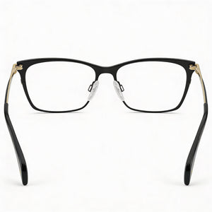 Rag & Bone RNB 3007 Rectangle Eyeglasses for Women — front view, Titanium