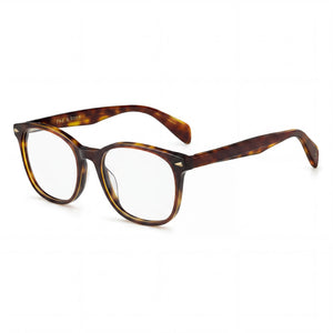Rag & Bone RNB 3017 Havana Square Eyeglasses for Women, Acetate frame