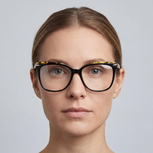 Rag & Bone RNB 3024 Rectangle Eyeglasses for Women — interior view, Polycarbonate demo lenses