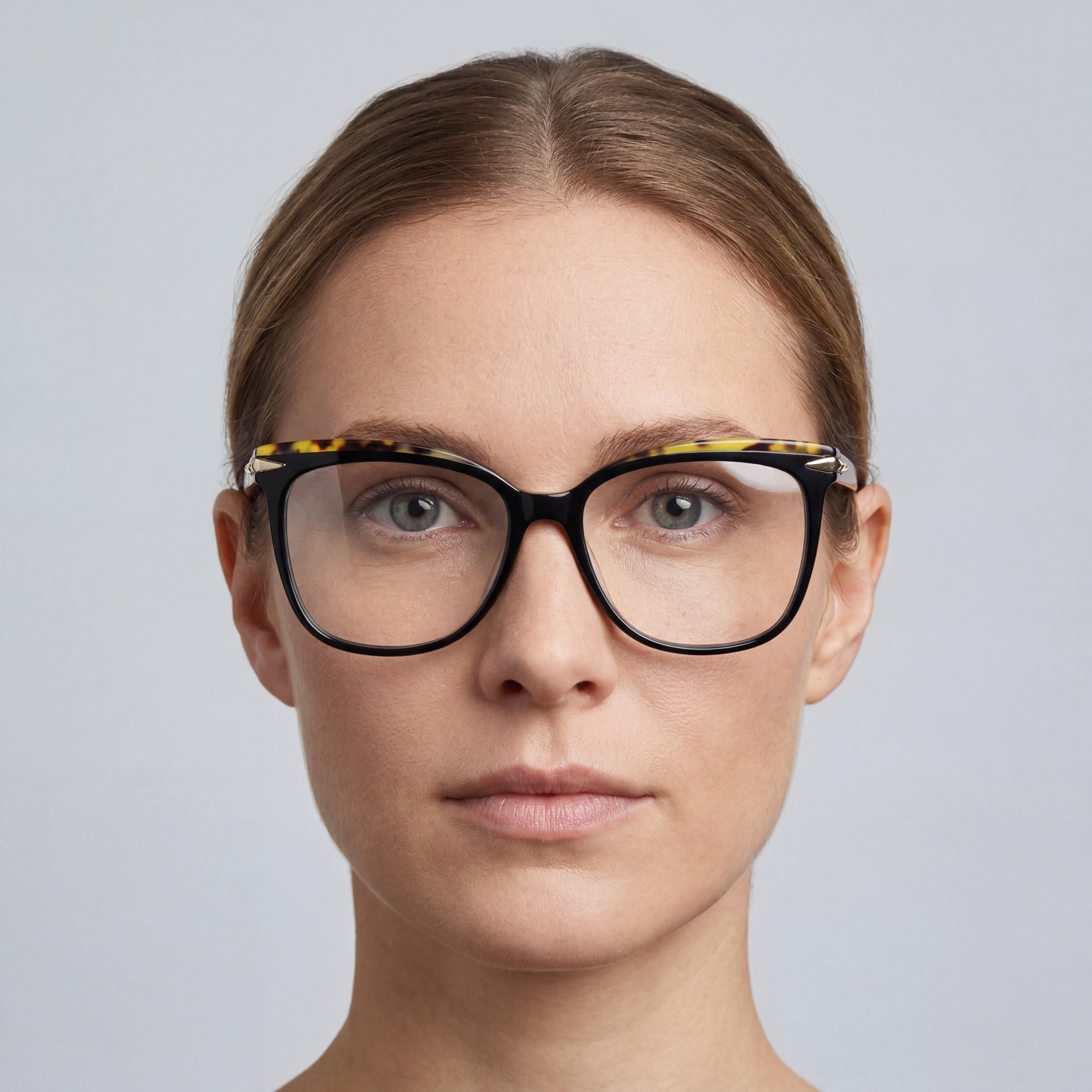 Rag & Bone RNB 3024 Black Rectangle Eyeglasses for Women, Metal, Photo 4