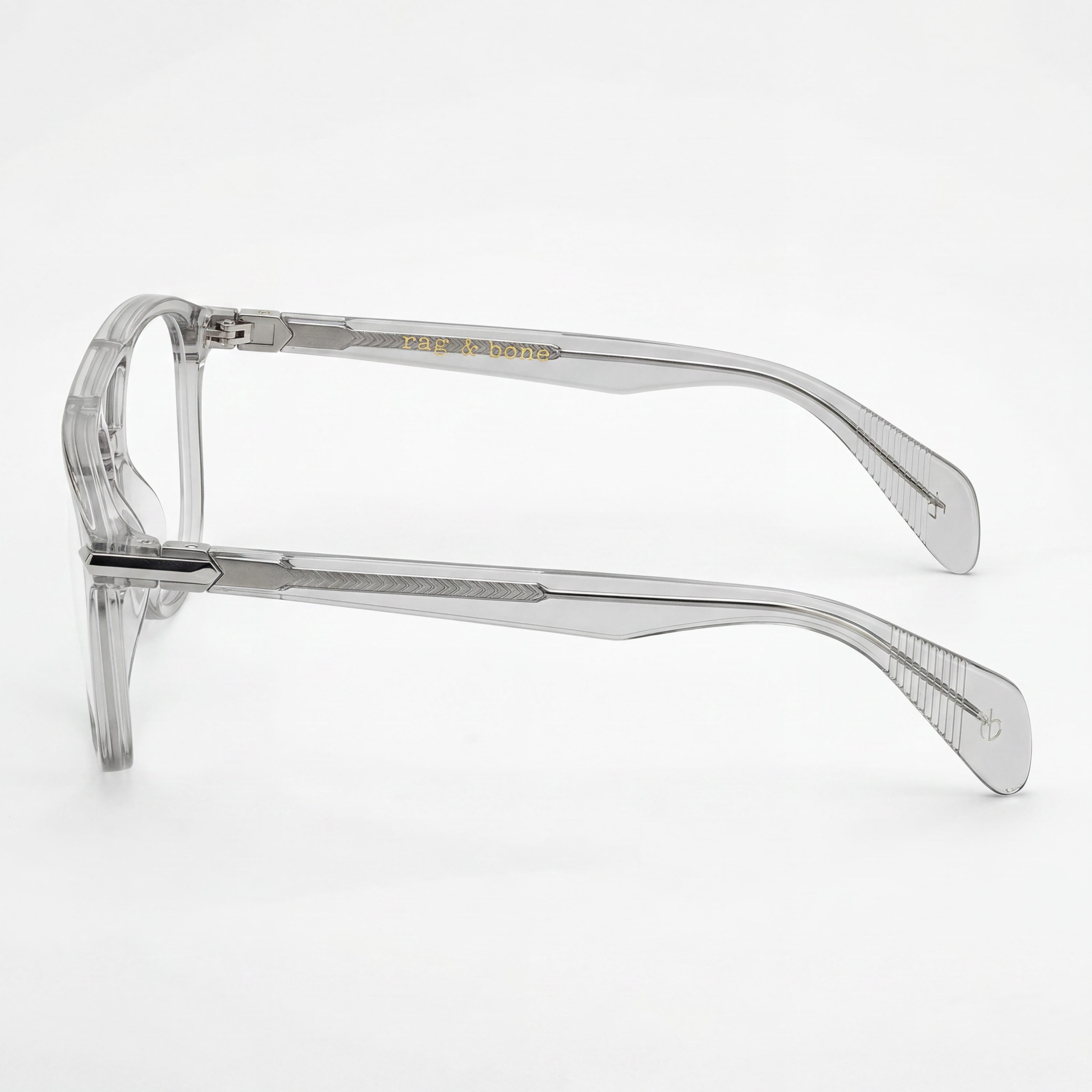 Rag & Bone RNB 7012 Gafas Ovaladas Grises Unisex, Acetato 54mm, Photo 3