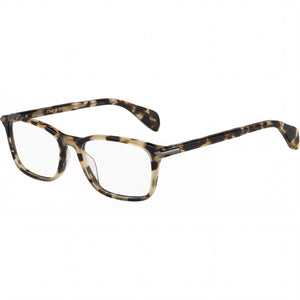 Rag & Bone RNB 7016 Havana Rectangle Eyeglasses for Women, Plastic frame