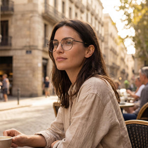 Rag & Bone Rnb 7017 Round Eyeglasses for Women — interior view, Polycarbonate demo lenses