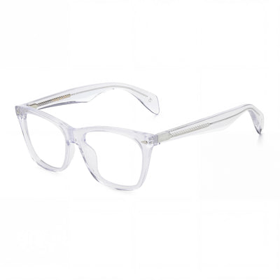 Rag & Bone RNB3013 Transparent Square Eyeglasses for Women, Plastic frame