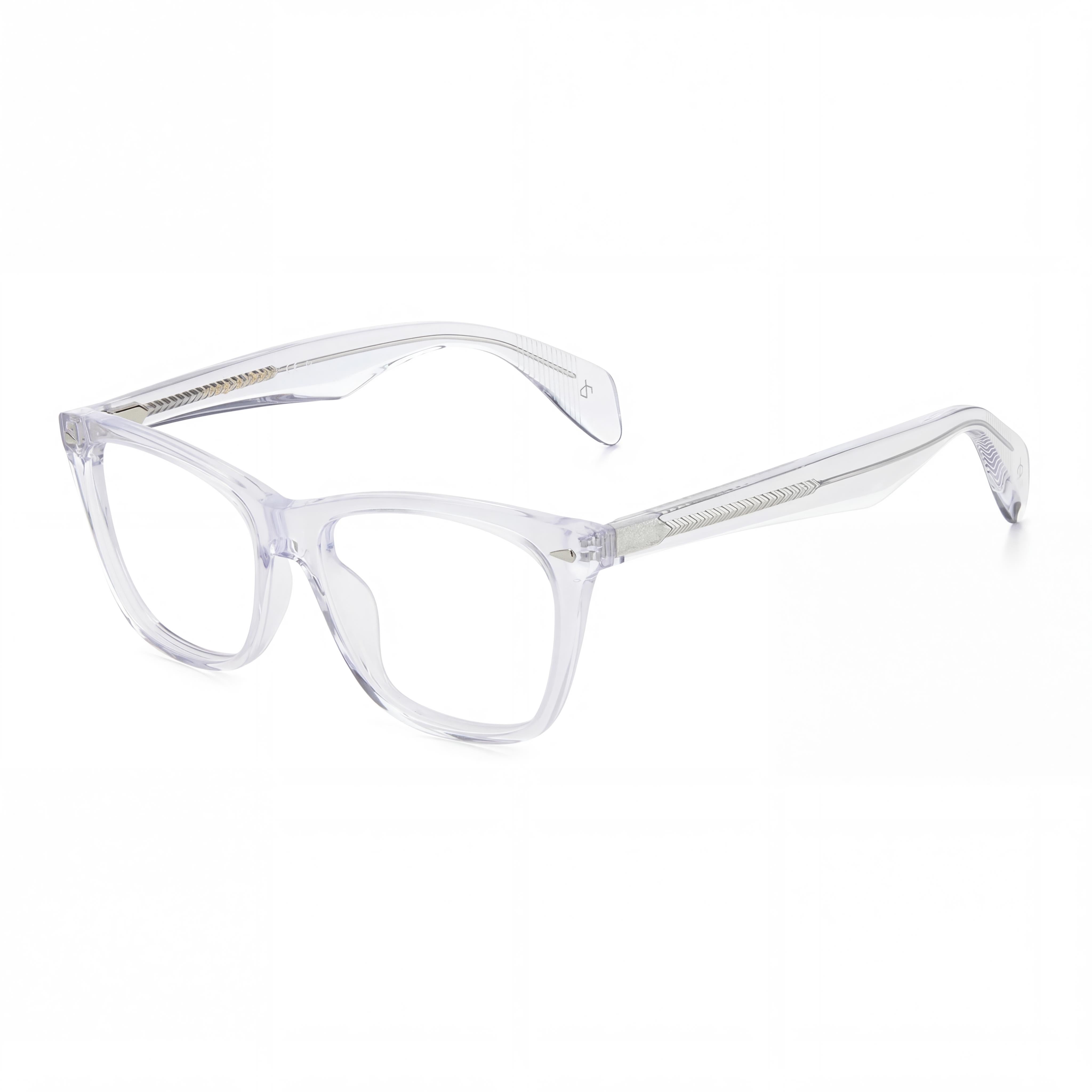 Rag & Bone RNB3013 Crystal Square Eyeglasses for Women, Plastic, Photo 1