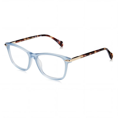 Rag & Bone RNB3031 Blue Rectangle Eyeglasses for Women, Acetate frame
