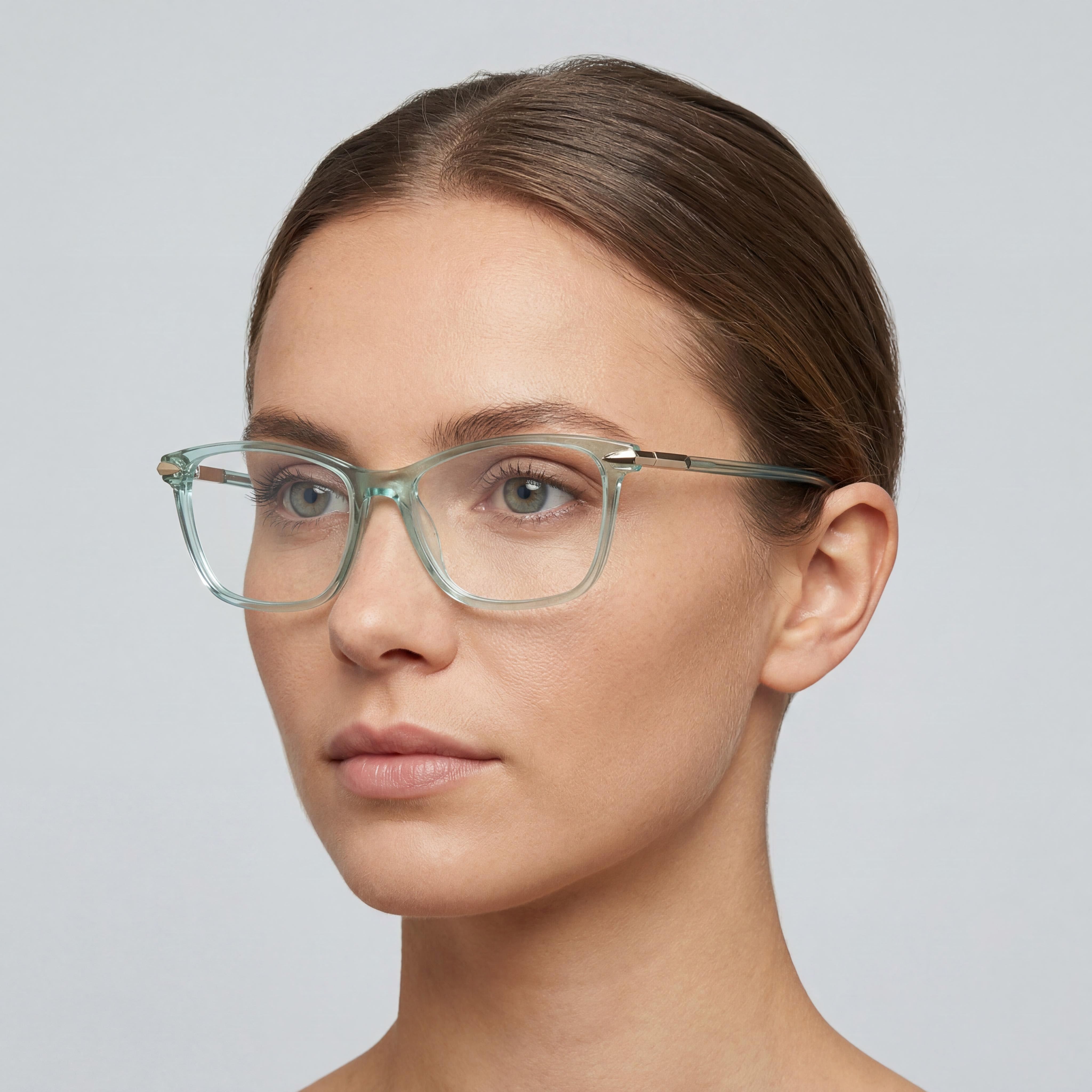 Gafas Rectangulares Verdes para Mujer Rag & Bone RNB3031, Acetato 54mm, Photo 4