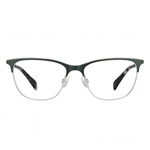 Rag & Bone RNB3034 Square Eyeglasses for Women — front view, Stainless Steel