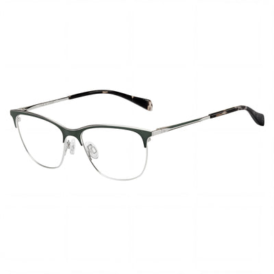 Rag & Bone RNB3034 Silver Square Eyeglasses for Women, Stainless Steel frame