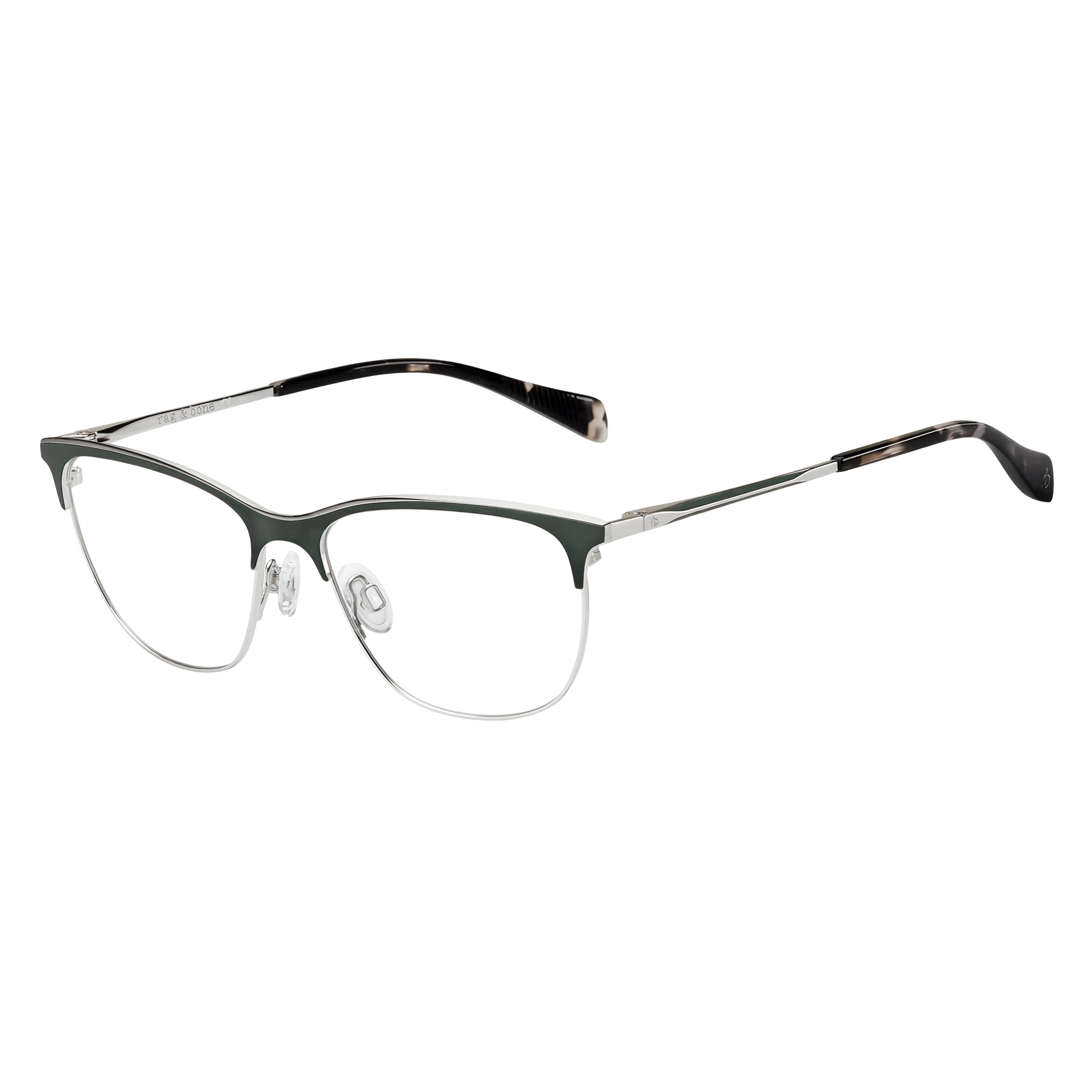 Rag & Bone RNB3034 Green Square Eyeglasses for Women, 54mm, Photo 1