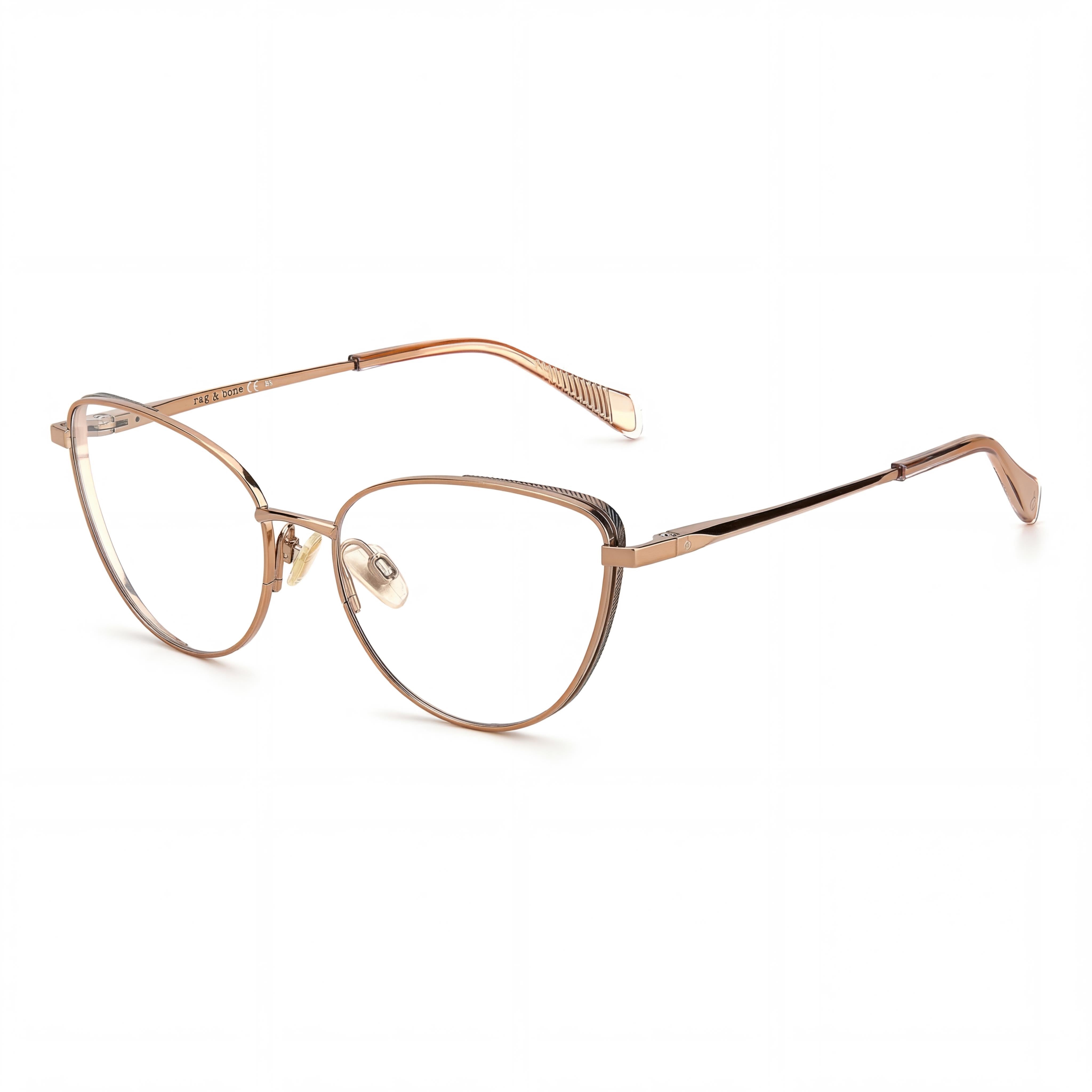 Gafas de sol de ojo de gato Rag & Bone RNB3047 rojas y doradas para hombre, Photo 1