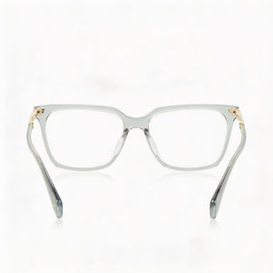 Rag & Bone RNB3055 Rectangle Eyeglasses Women — side view, Gray Acetate temples