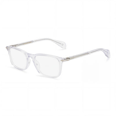 Rag & Bone RNB7016 Transparent Rectangle Eyeglasses for Men, Acetate frame
