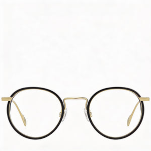Rag & Bone RNB7025 Round Eyeglasses Unisex — front view, Alloy Steel