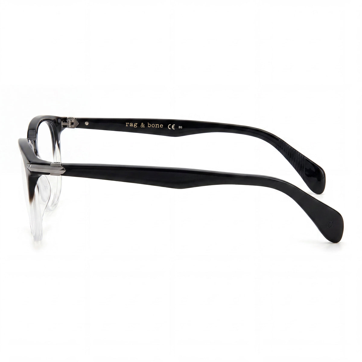 Rag & Bone RNB7028/G Black Crystal Square Eyeglasses for Women, 50mm, Photo 2