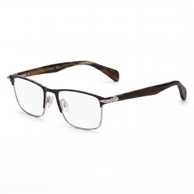 Rag & Bone RNB7046 Black Rectangle Eyeglasses for Men frame