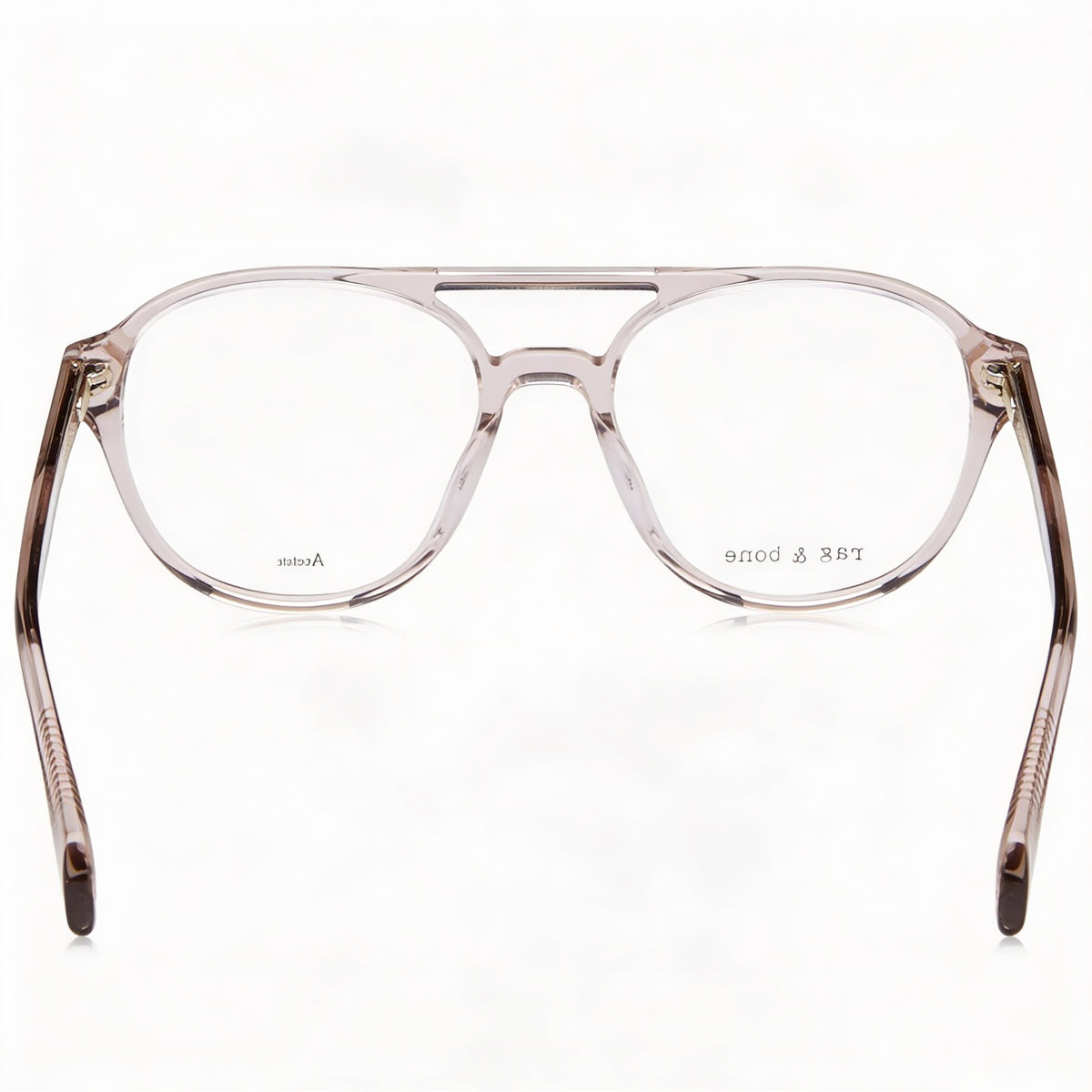 Rag & Bone RNB7049/G Beige Round Eyeglasses for Women, Acetate 51mm, Photo 3