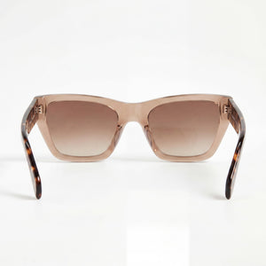 Rag & Bone 1046/G/S Rectangle Sunglasses Women — side view, Non-Polarized Brown Gradient lens