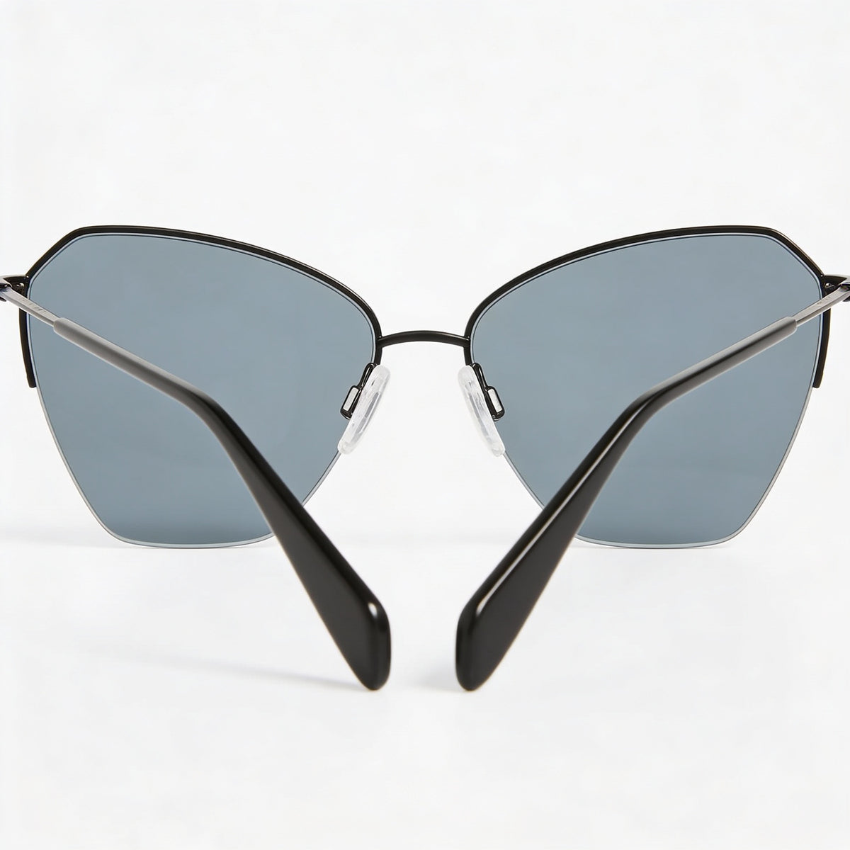 Gafas de sol Rag & Bone RNB1070/G/S de ojo de gato en negro mate para mujer, 58 mm, Photo 3