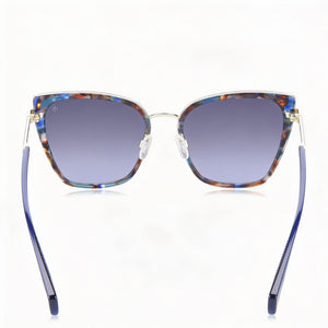 Rag & Bone Classic Rectangle Sunglasses for Women — interior view, Non-Polarized lens detail