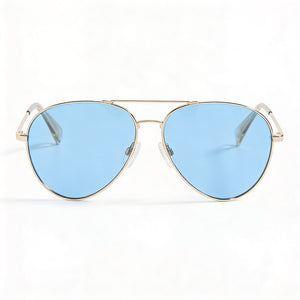 Rag & Bone Classic Aviator Sunglasses for Women — front view, Metal frame
