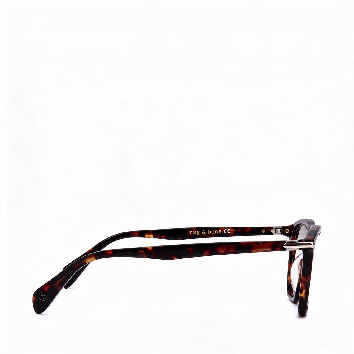 Rag & Bone Havana Rectangle Eyeglasses for Men, 51mm, Photo 2