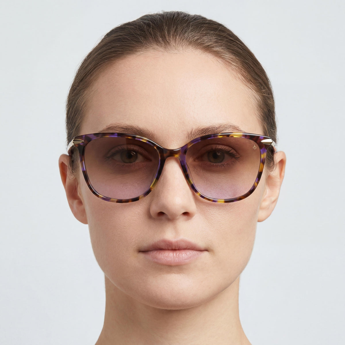 Rag & Bone Brown Violet Havana Rectangle Sunglasses for Women, 55mm, Photo 4