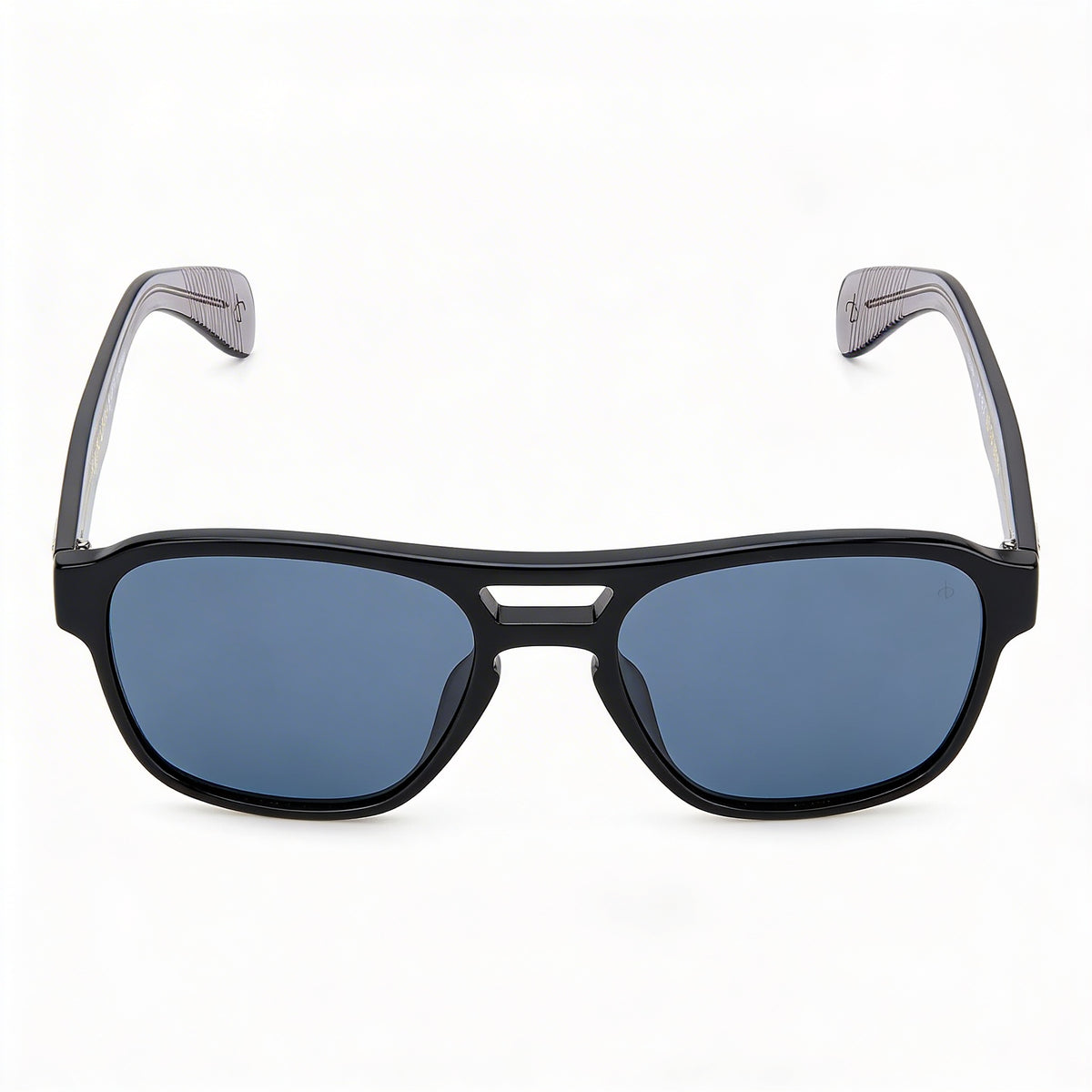 Rag & Bone Modern Black Rectangle Sunglasses Unisex, 54mm, Photo 2