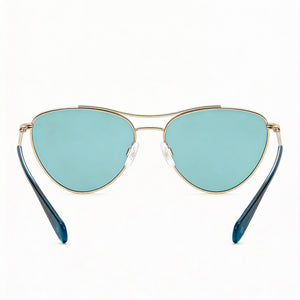Rag & Bone Modern Aviator Sunglasses for Women — front view, Alloy Steel frame