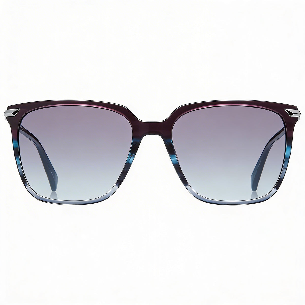 Gafas de sol cuadradas Rag & Bone Modern Blueviolhorn para mujer, 55 mm, Photo 2