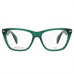 Rag & Bone Modern Square Eyeglasses for Women — front view, Acetate