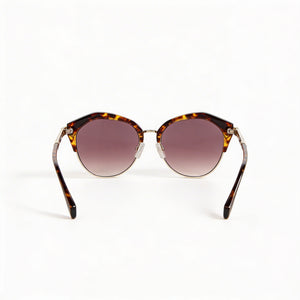 Rag & Bone Modern Heritage Cat Eye Sunglasses Women — side view, Non-Polarized Havana lens